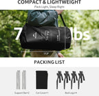 Naturehike Extra Wide GreenWild Camping Cot, Folding Lightweight Camp Cot Bed, Portable Sleeping Bed for Backpacking Travel Beach Home