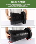 Collapsible Stool with Large Load Capacity,Portable Lightweight Folding Stool for Adults,Collapsible Chair Telescoping Design for Outdoor Fishing,Hiking,Travel,BBQ(Black)