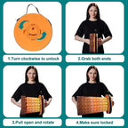 ALEVMOOM Upgraded XXL 50 Portable Collapsible Stool with Cushion,Telescoping Folding Stool for Adults,Yet More Sturdy Camping Stool with Load Capacity 1000lbs,for Outdoor Garden Hiking BBQ