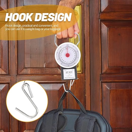 Portable Handheld Hanging Scale with Hook 20kg High Precision LCD Screen Travel Luggage Weight Scale for Fishing and Suitcase Use