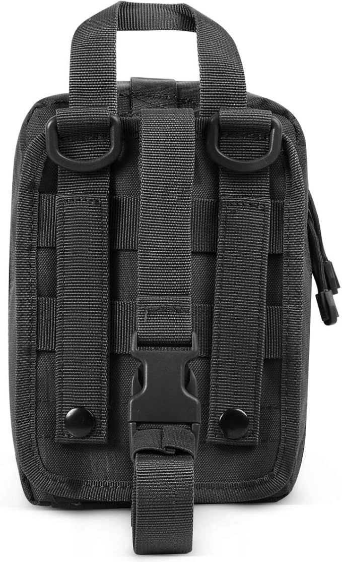 Gogoku First Aid Pouch 1000D Nylon Tactical Molle Tear Away Medical Pouch Empty Utility Pouch for Outdoor Activities Medical Supplies Camping Hiking Travel,Bag Only