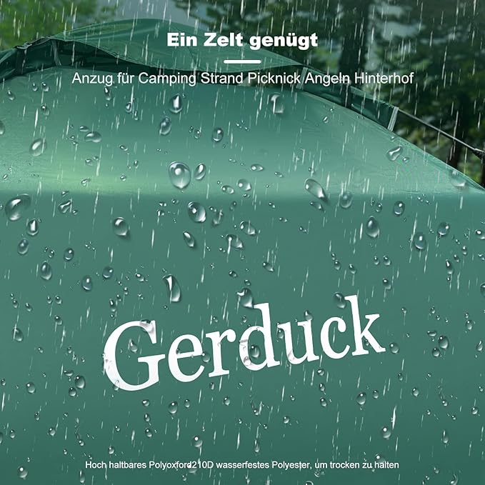 3-in-1 Instant Pop Up Tents for Camping, 2/4/6 Person Camping Tent,60s Automatic Quick Easy Setup Tent, Waterproof Stand Up Family Tents for Camping,Outdoor, Hiking,Beach