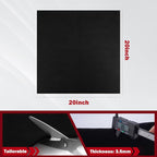 kanhiro Carbon Felt Welding Blanket Fireproof - 20" X 20" Heat Resistant Fabric 1800°F High Temp Insulation Blanket, Heat Shield Mat for Grill Stove Pit, Welding Pad for Plumbing Brazing