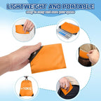Grneric Drawstring Backpack Bulk 70Pcs String Backpack Drawstring Bags Cinch Bag Sackpack for Men Women Gym(Orange)