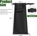 Adnee 2 PCS Lawn Care Leg Gaiters-Weed Eating Leg Protectors-Garden Trimming Leg Chaps-Adjustable Leg Guards for Garden and Farm Working, Black