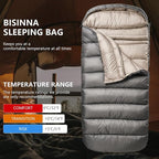 BISINNA 0 Degree Sleeping Bag XL for Adults Cold Weather Sleeping Bags Winter Big and Tall Large Sleeping Bags Zero Degree Camping
