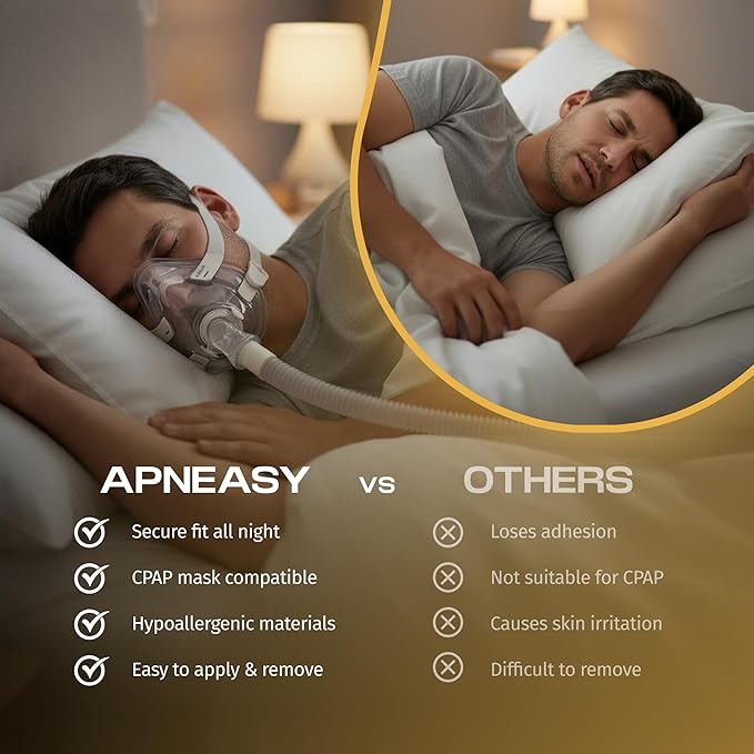 Extra Strength Nasal Breathing Strips for Snoring Relief and Better Sleep - 30 Night Supply - Hypoallergenic Mouth Breathing Solution for CPAP Therapy and Sensitive Skin