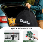 Portable Lightweight Folding Camping Table - Collapsible Foldable Picnic Camp Table with Cooler 4 Enlarged Upgraded Cup Holders and Carry Bag for Tailgating Beach BBQ RV Hiking Party Travel