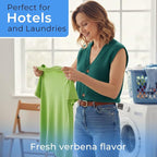 100 Pack Travel Laundry Detergent Bulk, Portable Single Use Liquid Laundry Soap, Verbena Scented, 10ml TSA Approved Travel Size for Traveler, Cruise, Hostel & Camping Essentials