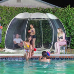 Alvantor Pop Up Screen Tent House Room Instant Outdoor Camping Canopy Sun Shelter Gazebo for Patio, Backyard & Deck, Privacy Tent(2-10 People, 8'x8' 10'x10' 12'x12')