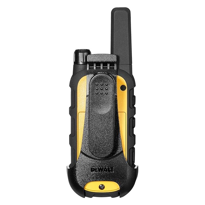 DEWALT FRS Walkie Talkies Long Range 2 Way Radio, 1 Watt, Waterproof & Rechargeable, 6 Pack with Gang Charger, DXFRS300-BCH6