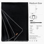 100% Wool Blanket, 48" x 62", Warm, Thick, Washable, Military Wool Blanket, Great for Camping, Outdoors, Sporting Events, Survival Kits