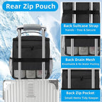 Quick Dry Mesh Shower Caddy Portable, Travel Toiletry Bag,Personal Essentials for Men Women Camping Beach&Dorm Room&travelling&Makeup Organizer,Medium, Black