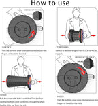 ALEVMOOM Upgraded Portable Collapsible Folding Stool Retractable Telescoping Stool for Adults Sturdy Capacity 440lbs Camping Chair for Outdoor Hiking Garden BBQ