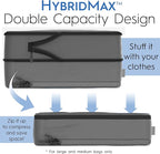 4-Piece Deluxe Compression Packing Cubes Travel - Maximize Space In Luggage With Double Capacity Design, Luxury Compressible Packing Cubes For Travel, Large, Small, & Medium Set