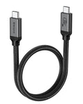 Silkland 80Gbps USB 4 for Thunderbolt 5 Cable 1.6FT, up to 120Gbps Bandwidth for Dual 8K, 240W PD 3.1 Charging, Braided USB C Data Cable Compatible for Thunderbolt 4/5, SSD, MacBook Pro,iPhone 17,Dock