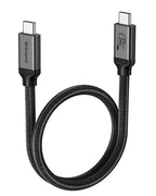 Silkland 80Gbps USB 4 for Thunderbolt 5 Cable 1.6FT, up to 120Gbps Bandwidth for Dual 8K, 240W PD 3.1 Charging, Braided USB C Data Cable Compatible for Thunderbolt 4/5, SSD, MacBook Pro,iPhone 17,Dock
