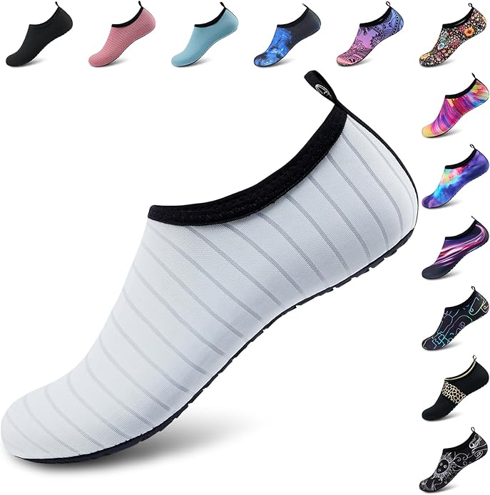 Deevike Water Shoes for Women Men Barefoot Quick-Dry Aqua Socks Slip-on for Beach Swim Surf Yoga Exercise