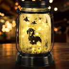 kyoryuger Dachshund Dog Solar Lanterns, Gifts for Women/Men, Weiner Dog Mom Gifts, Unique Birthday Gifts for Dachshund Lover, Garden Decoration Outside for Yard, Patio,Backyard,Porch
