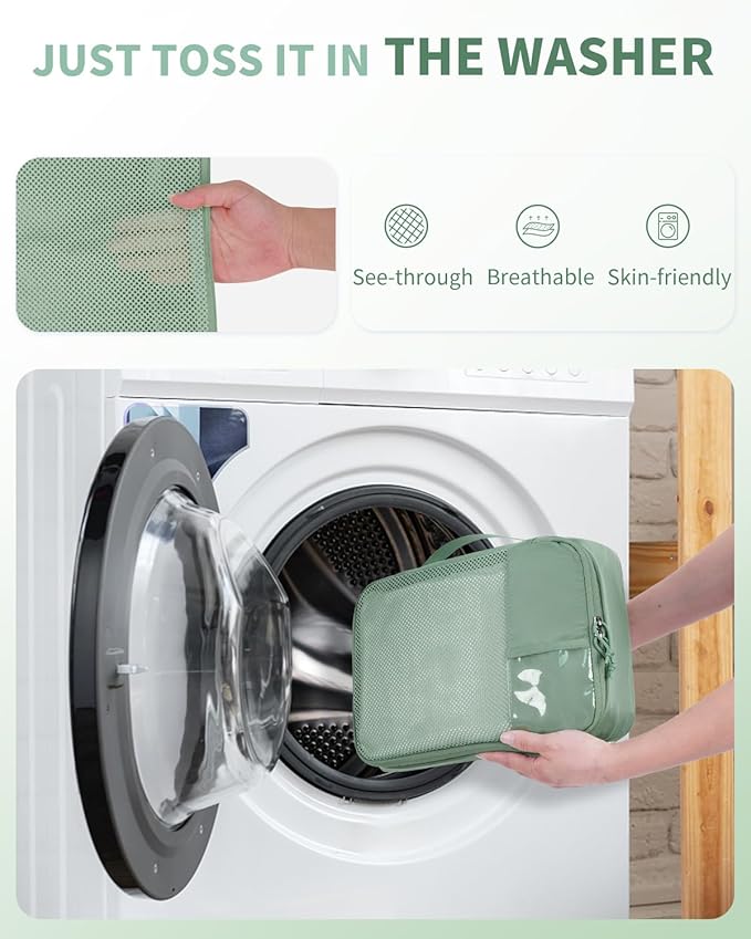 ECOHUB 4 Set /6 Set Packing Cubes for Travel Durable Suitcase Organizer Bags Set with Personalized Tag Various Sizes Travel Essentials Traveling Accessories for Luggage Machine Washable