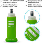 Soft Flask - Shrink As You Drink Soft Water Bottle for Hydration Pack - Folding Water Bottle Ideal for Running, Hiking, Cycling, Climbing & Rigorous Activity