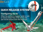 BeGrit Kayak Anchor Small Boat Anchor Folding Marine Anchor for Fishing,Kayak,Paddle Board,Canoe,Jet Ski, with 32.8 ft Anchor Tow Rope Carrying Bag