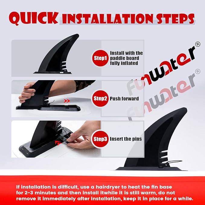 FunWater Inflatable Stand Up Paddle Board with Premium SUP Paddleboard Accessories, Anti-Slip EVA Deck, 11'/10'6'' Paddle Boards for Adults & Youth of All Skill Levels