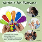 Color Sorting Sensory Toys, Fine Motor Skills Toys for Toddlers, Montessori Toys Preschool Learning Activitie, Sensory Activity Toy for Kids 3+ and Adults