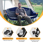KingCamp Double Camping Chair, Oversized Heavy Duty Loveseat for Adults Portable Folding XL 2 Person Couch Padded Comfortable Two Seat with Cup Holder for Outdoor Lawn Backyard