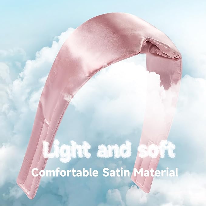 Umisleep Soft Sleep Mask, Blackout Eye Mask for Side Sleepers, Women Men Sleeping Mask, Anti-Wrinkle & Softer Than Real Mulberry Silk Eye Cover, Satin Blindfold with Adjustable Band, Pink