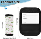 Qilmy Fresh Style Floral Fragments Luggage Handle Wrap 4Pack Luggage Identifiers Tag Comfort Handle Grips Cover for Stroller Suitcase Bag Airplane Travel Accessories1512