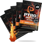 Phone Skope Pyro Putty: Single Use Waterproof Survival Fire Starter, 20 or 50 ct Foil Packs, Easy Tear, Easy Ignite, Fire Starters for Campfires