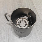 Titanium Backpacking Stove System, Cup/Portable Alcohol Stove/Foldable Spork -750ml Camping Combo (titanium combo set)