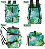 Gym Bag for Men Women with Shoes Compartment Duffle Bag for travel Hiking Waterproof Backpack Fitness Workout(Leaf)