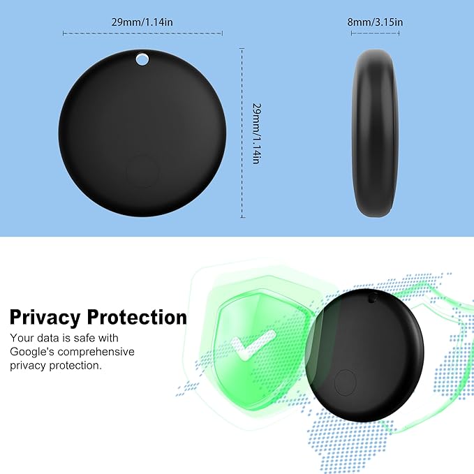 Air Tag for Android Air Tags-4 Pack Android（NOT for iOS） Bluetooth Tracker for Android Smart Tracking Tag for Google Find Hub Device App. Finder for Suitcase, Backpack, Purse,Keys, Luggage,etc