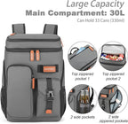 Insulated Cooler Backpack,33/45 Cans Multifunctional Double Deck Leakproof Cooler Bag with Sternum Strap,Large Capacity Lightweight Travel Camping Beach Backpack