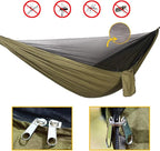 Oversized rain Tarpaulin,Camping Hammock with Mosquito Net Rain Fly Heavy Duty Tree Strap,Single Double Hammock Tent Waterproof Rainfly Set,Camping Backpacking Backyard Patio Hiking Travel Outdoor