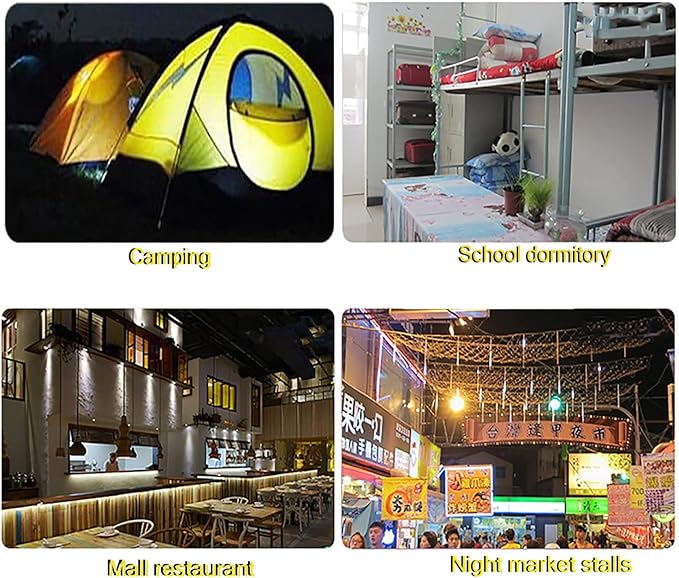 [4.8*2.8"] Rechargeable Camping Lantern , IPX7 Waterproof LED Emergency Light - 1200mAh Battery, USB Charging, 5 Light Modes for Tent/Hiking/Hurricane