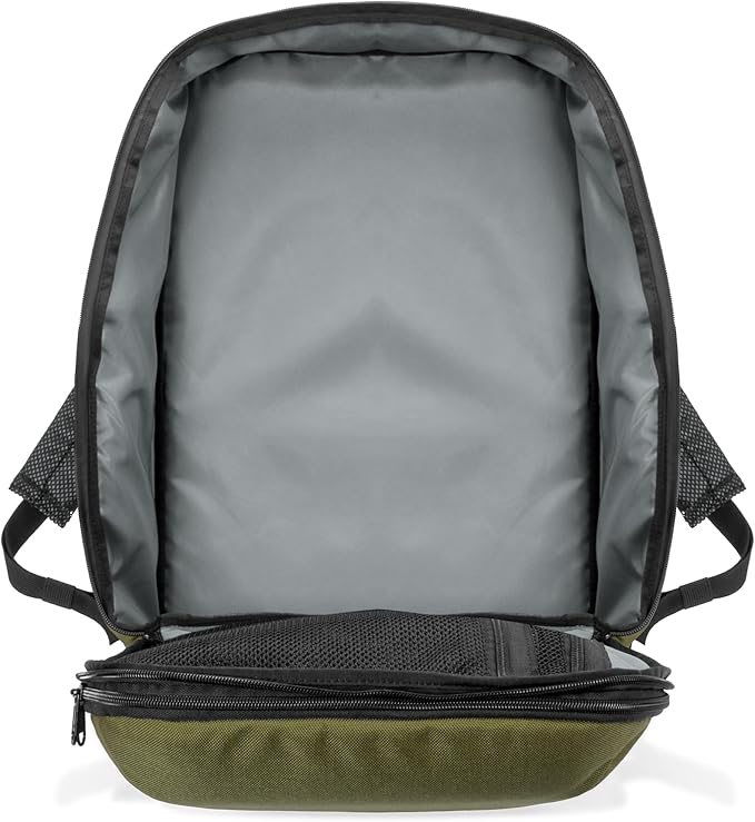 Xtreme Sight Line ~ Versa Backpack ~ Removable Faraday Sleeve fits up to a 16" Laptop ~ Heavy-Duty, Lightweight, Foam Padded & Multiple Large Compartments~ 1000D Nylon/Spacer Mesh ~ OD Green