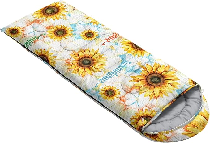 QOOMO Animals Camping Sleeping Bags,3 Season Warm & Cool Weather,Lightweight,Waterproof Sleeping Bags for Adults & Kids,Traveling,and Outdoors,Camping Gear Equipment