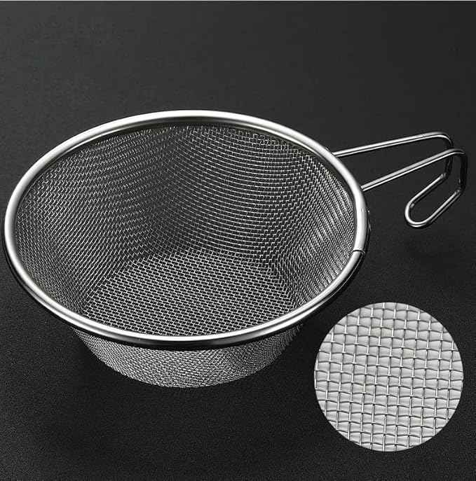 CAMPINGMOON 2pcs Set Stainless Steel Camping Sierra Cup 310ml with 1pc Colander S-220-2P/S-213