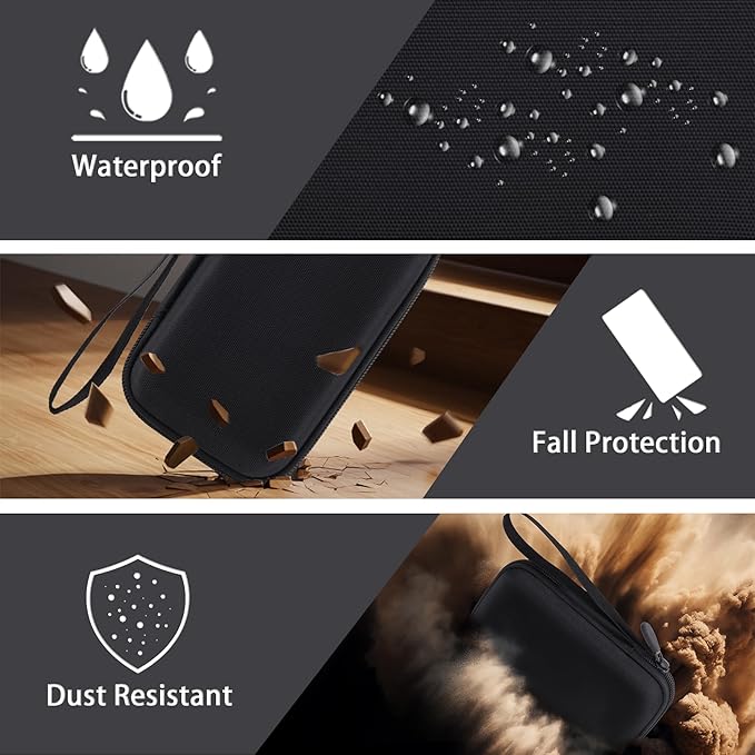 co2CREA Case for Anker Zolo Magnetic Power Bank Wireless Portable Charger, Hard Travel Case Compatible with Anker 5,000mAh / 10,000mAh Magsafe Battery Pack (Black Case)