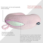Neck Pillows for Sleeping Travel Pink Travel Pillow Comfortable U Shape Memory Foam Pillows Neck and Head Support Portable Travel Neck Pillow Suitable for Planes, Trains, Self-Driving Cars