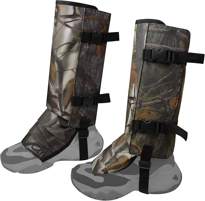 Snake Gaiters Leg Guards, Waterproof Snake Guards, Adjustable Snake Bite Protection for Lower Legs, Snake Chaps for Men&Women