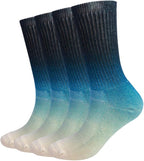 EnerWear 4 Pack Women's Merino Wool Outdoor Hiking Trail Crew Sock