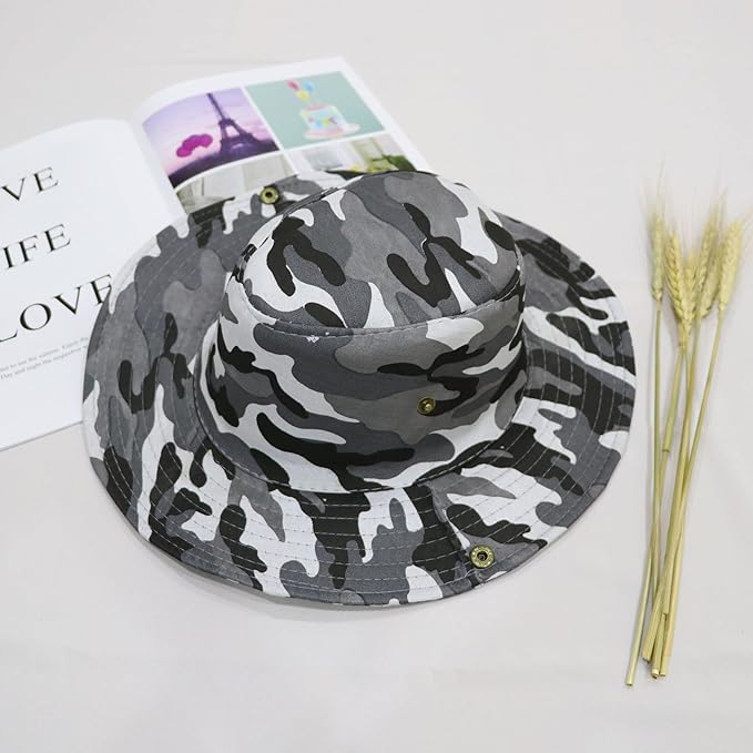 Sun Hats for Men Women Bucket Hat UPF 50+ Boonie Hat Foldable UV Protection Hiking Beach Fishing Summer Safari