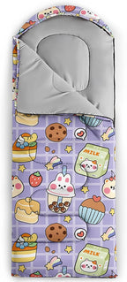 QOOMO Camping Sleeping Bags,3 Season Warm & Cool Weather,Lightweight,Waterproof Sleeping Bags for Adults & Kids,Traveling,and Outdoors,Camping Gear Equipment