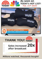 SmartTravel Travel Products Lumbar Pillow Inflatable Lumbar Support Pillow Travel Pillows for Airplane Long Flight Essential for Women Men Kids