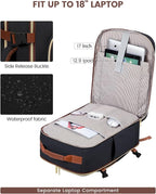 LOVEVOOK 50L Travel Backpack for Women & Men, Airline Approved Carry On Luggage with 3 Packing Cubes, TSA Overnight Bags, Waterproof Personal Item Bag, Weekender Essentials Backpacks fits 17" Laptop