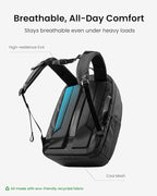 tomtoc Laptop Backpack 32L, Large Business Work Bag Fits 15.6-16 Inch Laptop, Water-Resistant Durable Computer Travel Backpack for Business Trip, Weekend Getaway